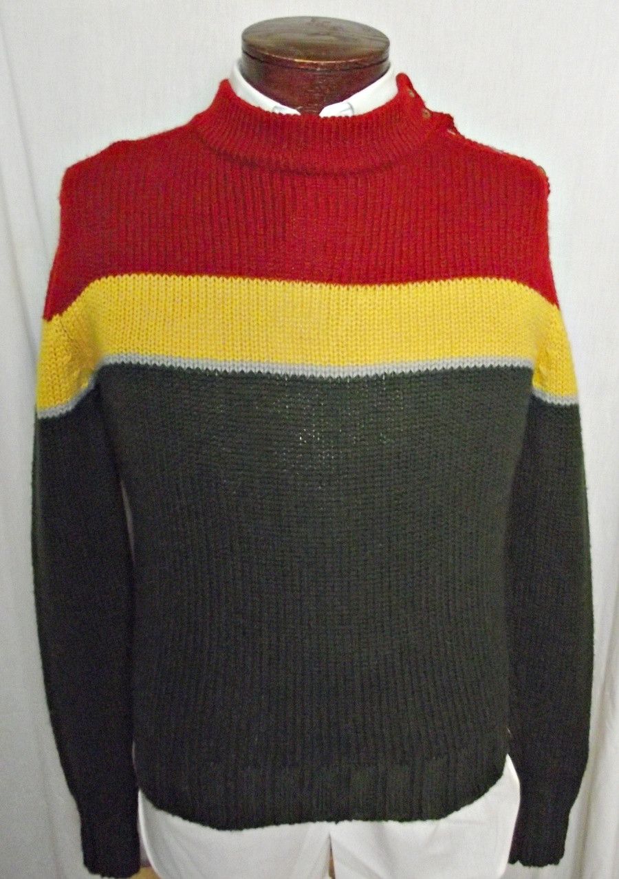 Calvin Klein Calvin Klein Mens Worsted Wool Sweater British Crown Colony Size US M / EU 48-50 / 2 - 2 Thumbnail
