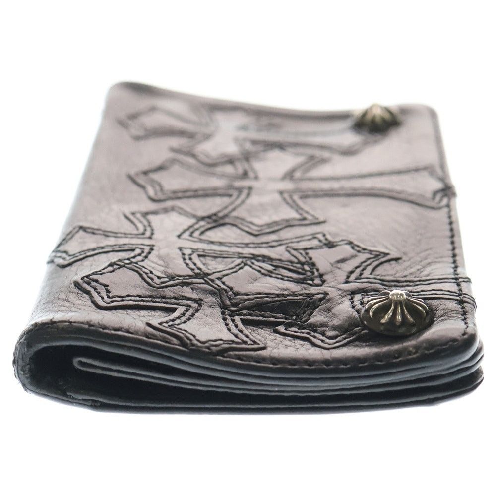 Chrome Hearts Chrome Hearts 1ZIP Leather Wallet with Cross Patch Size ONE SIZE - 3 Thumbnail
