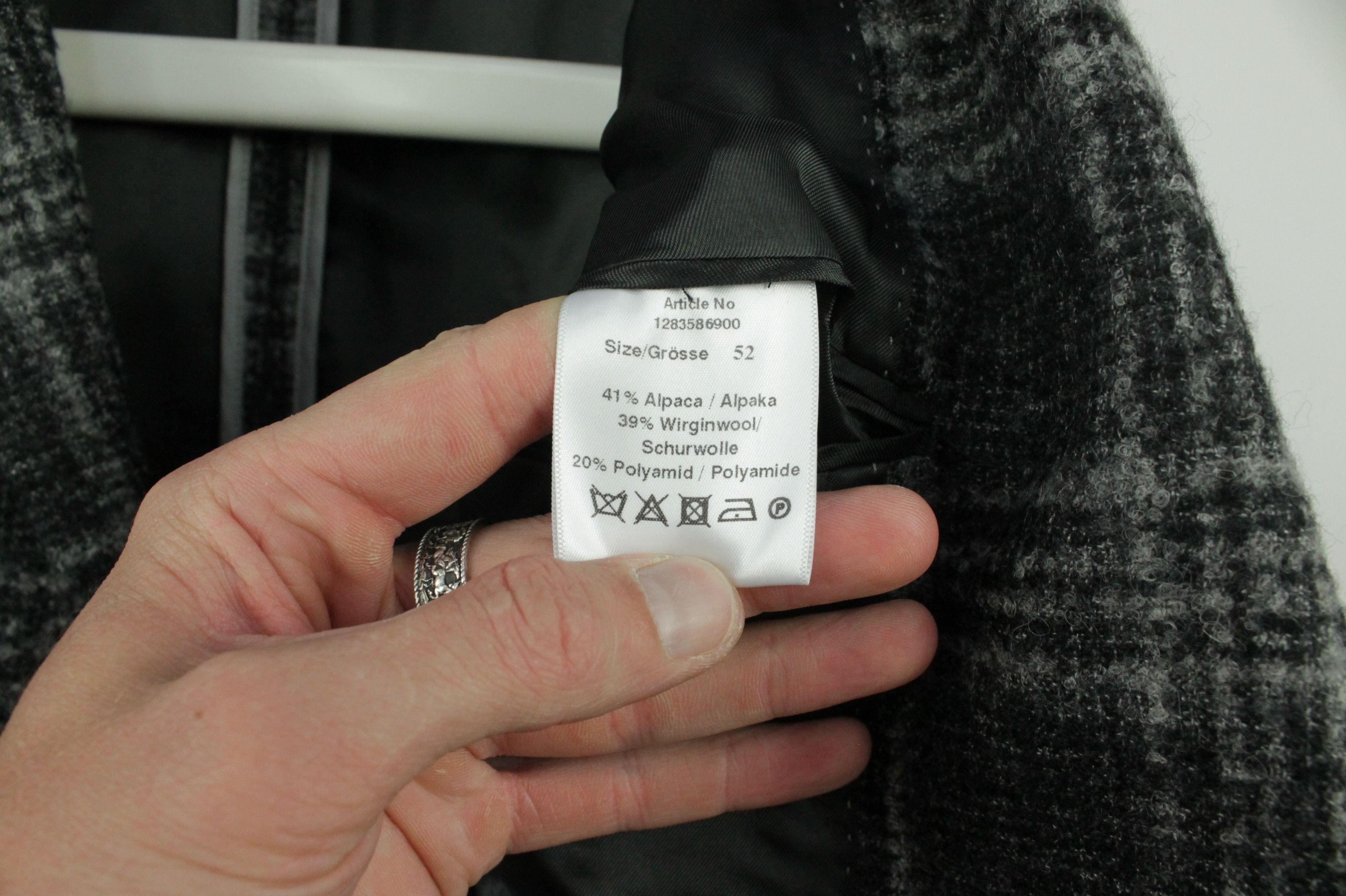 NAVYBOOT NAVYBOOT Loro Piana Suri Alpaca Gray Check Sport Coat Size US L / EU 52-54 / 3 - 9 Thumbnail