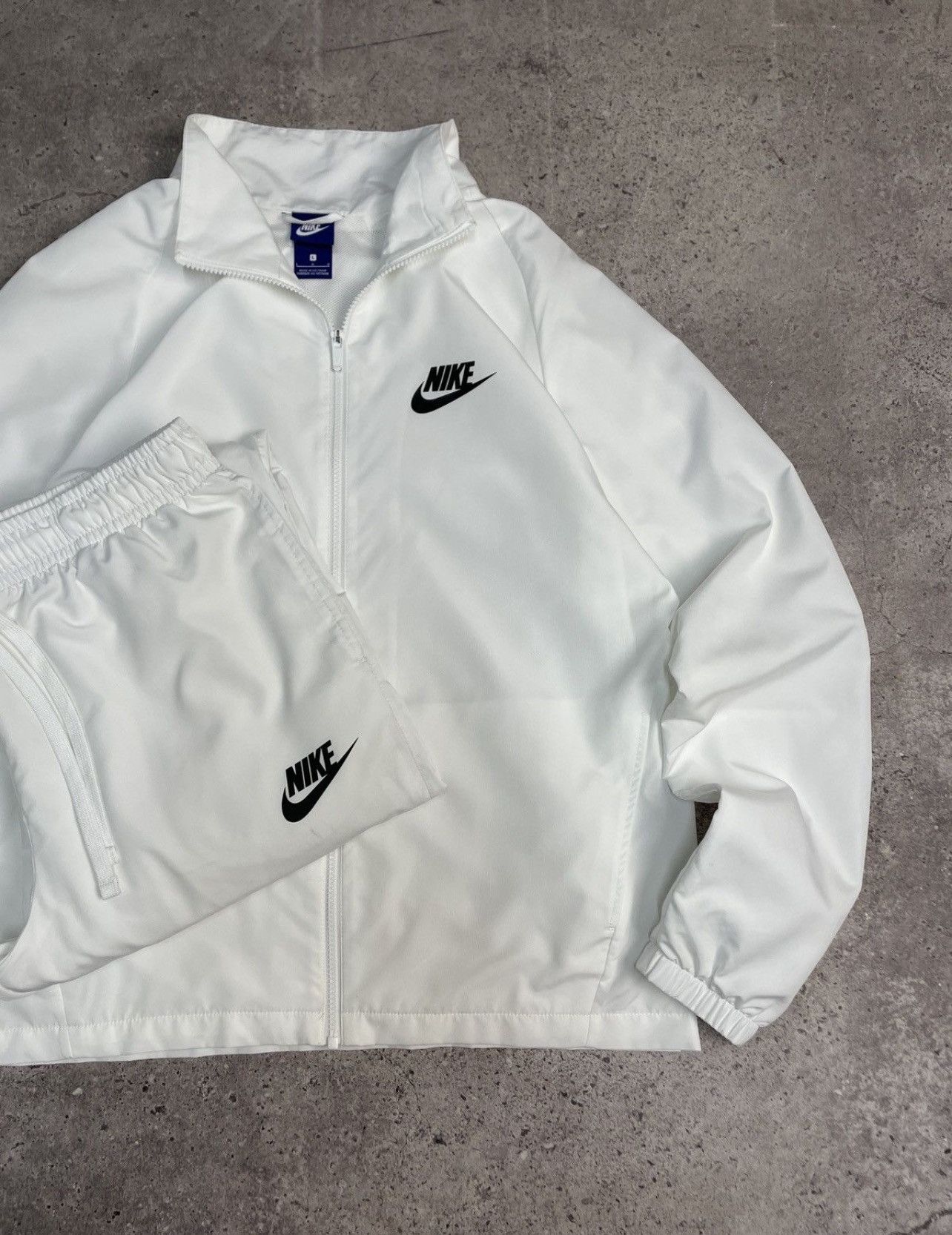 Nike Vintage Nike Tracksuit Nylon Jacket Pants Set Y2K Drill 00s Size 52R - 4 Thumbnail