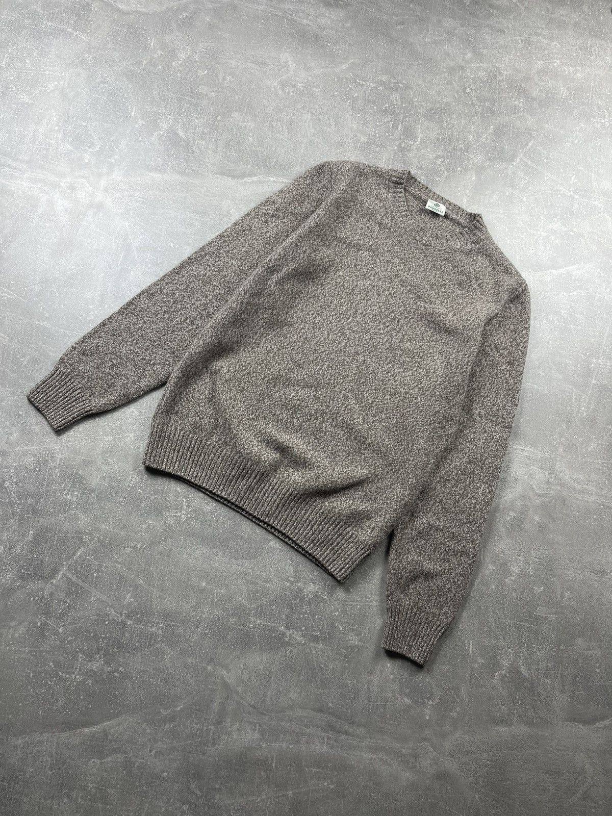 Borriello Napoli Borrelli Napoli Superfine Merino Wool Cashmere Sweater Taupe Size US S / EU 44-46 / 1 - 1 Thumbnail