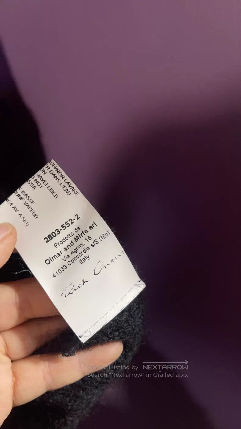 Rick Owens Rick Owens Grey half turtleneck mohair silk mulberry silk Size S / US 4 / IT 40 - 6 Thumbnail