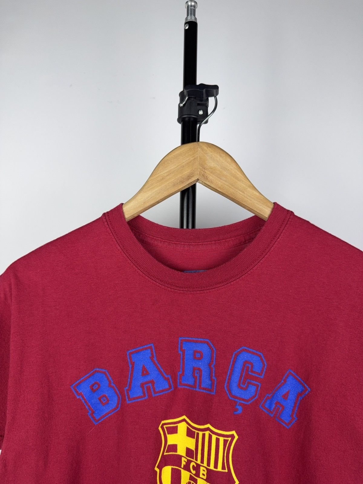 Vintage 00s BARCA Barcelona FCB Fan Big Print Logo T Shirt Mens Size US M / EU 48-50 / 2 - 2 Thumbnail