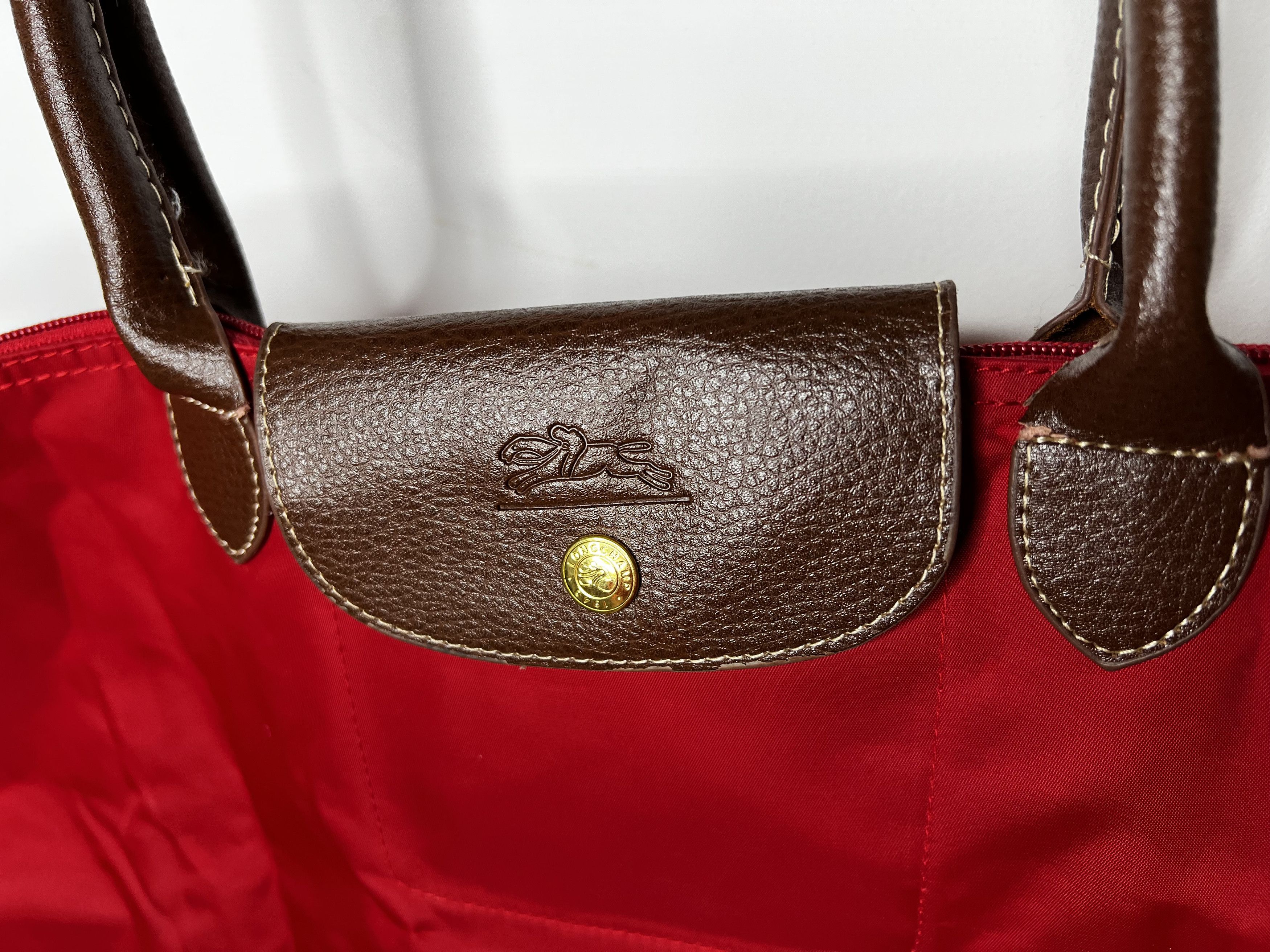 Longchamp LONGCHAMP LE PLIAGE SHOULDER TOTE BAG NYLON RED Size ONE SIZE - 5 Thumbnail