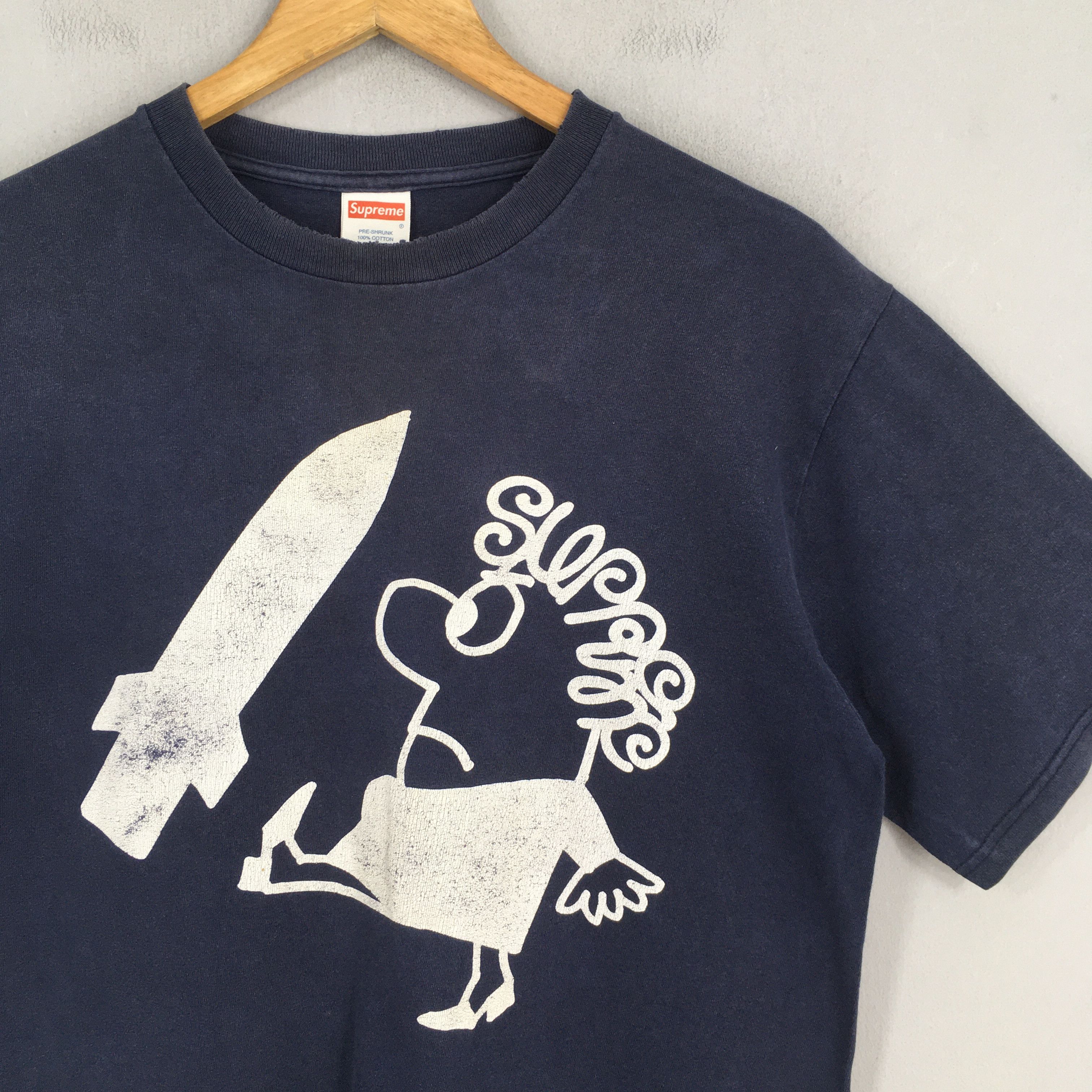 Supreme Vintage 2004 Supreme No War Rocket Eric Elms T shirt Medium Size US M / EU 48-50 / 2 - 2 Thumbnail