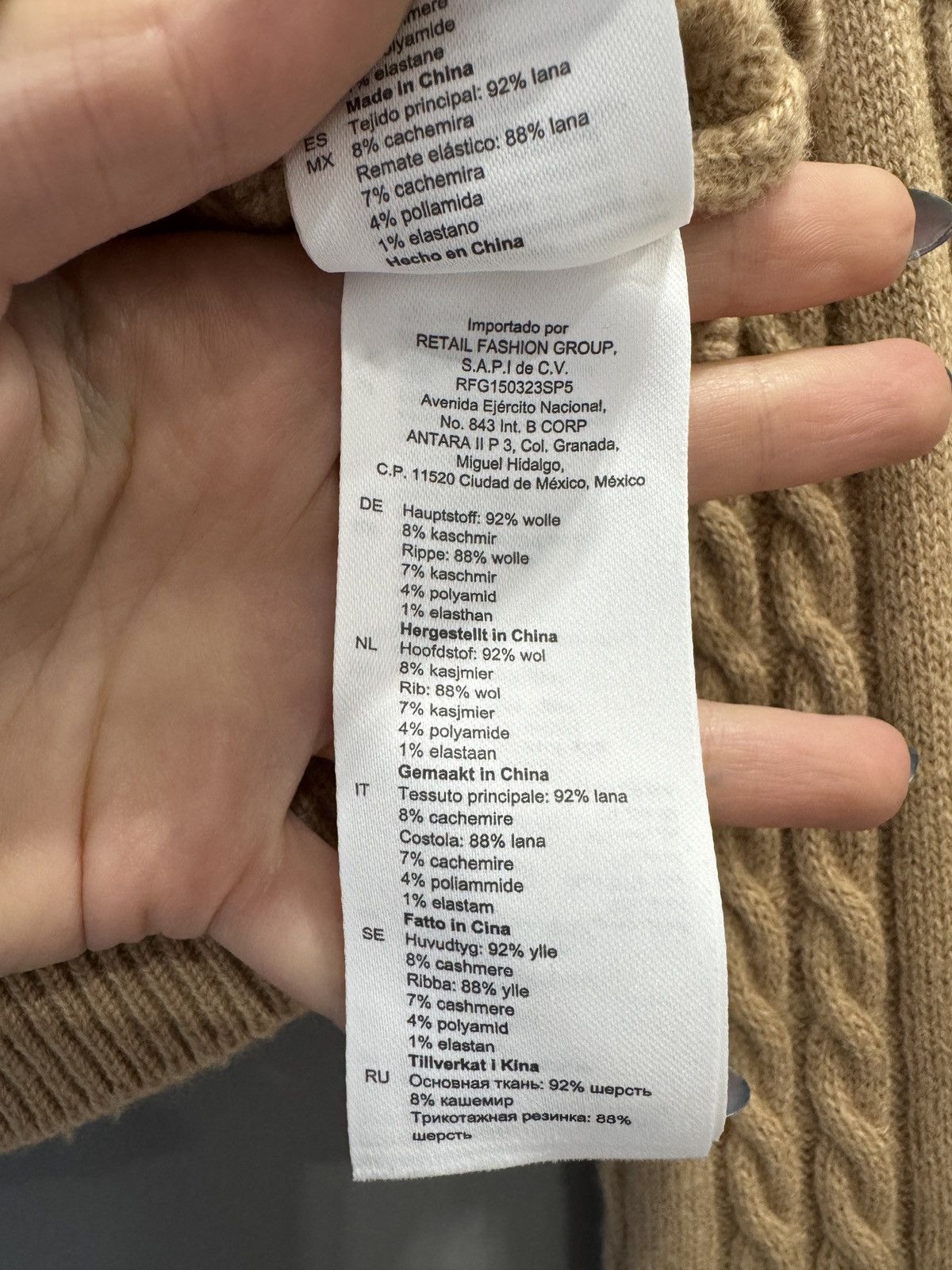 Sandro Sandro Cheryl Cabel Knit Cropped Wool and Cashmere Cardigan Size XXS / US 00 / IT 34 - 9 Thumbnail