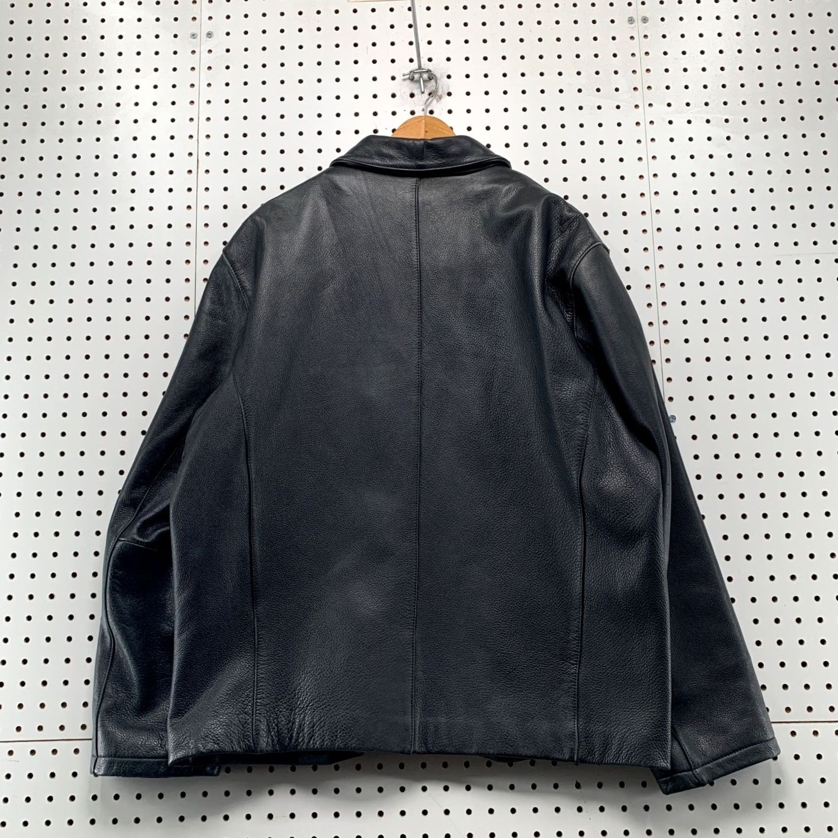 Vintage VINTAGE Wilsons Leather Jacket Mens XL Black Pelle Studio 90s Full Zip Size US XL / EU 56 / 4 - 2 Thumbnail