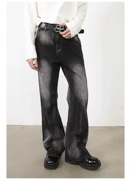 Japanese Brand VIBE Opium Cargo Stack Denim Jeans, Utility Washed Jeans Size US 32 / EU 48 - 4 Thumbnail