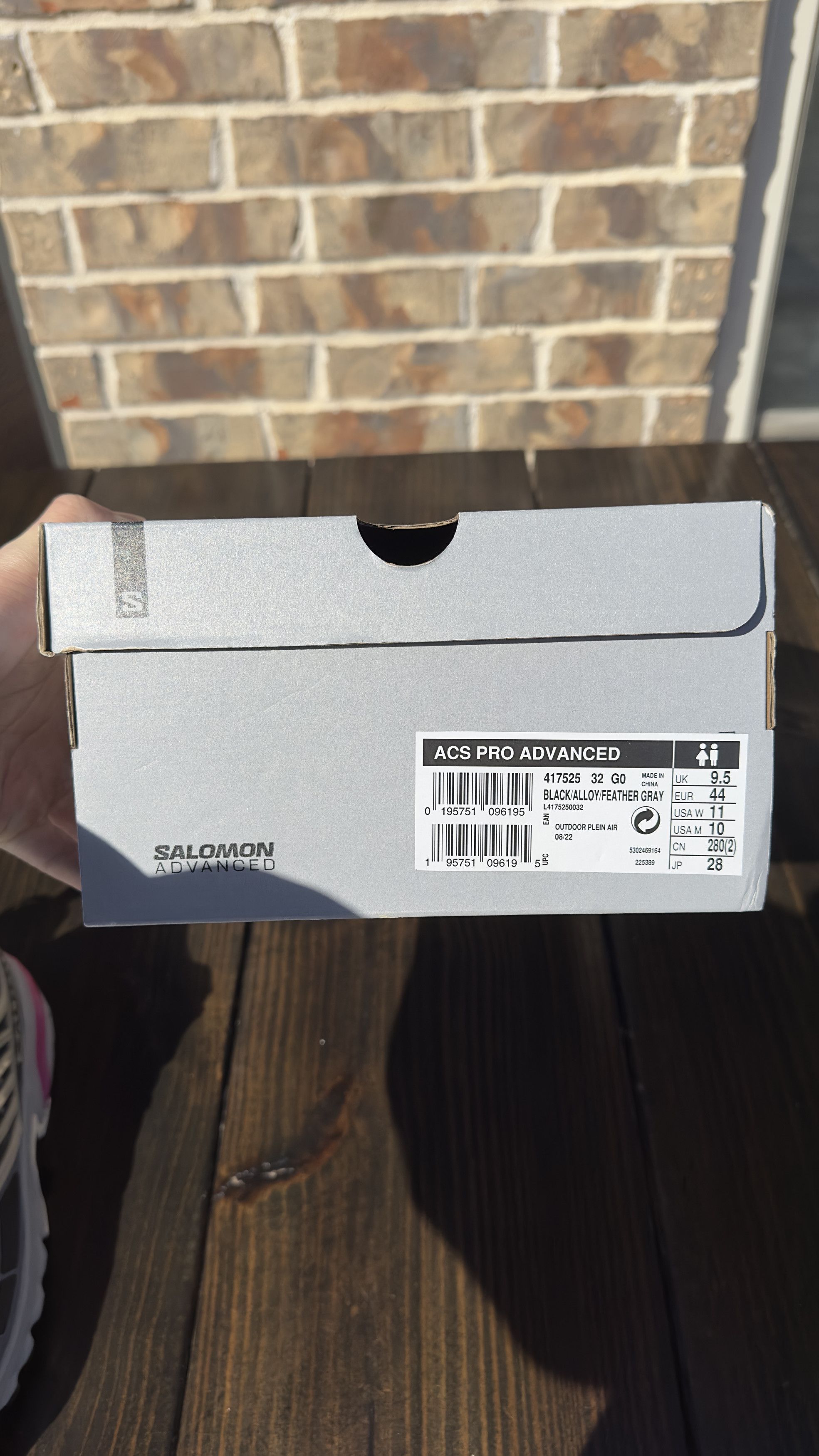 Salomon Salomon ACS Pro Advanced Black Grey Purple size 10 Size US 10 / EU 43 - 12 Thumbnail