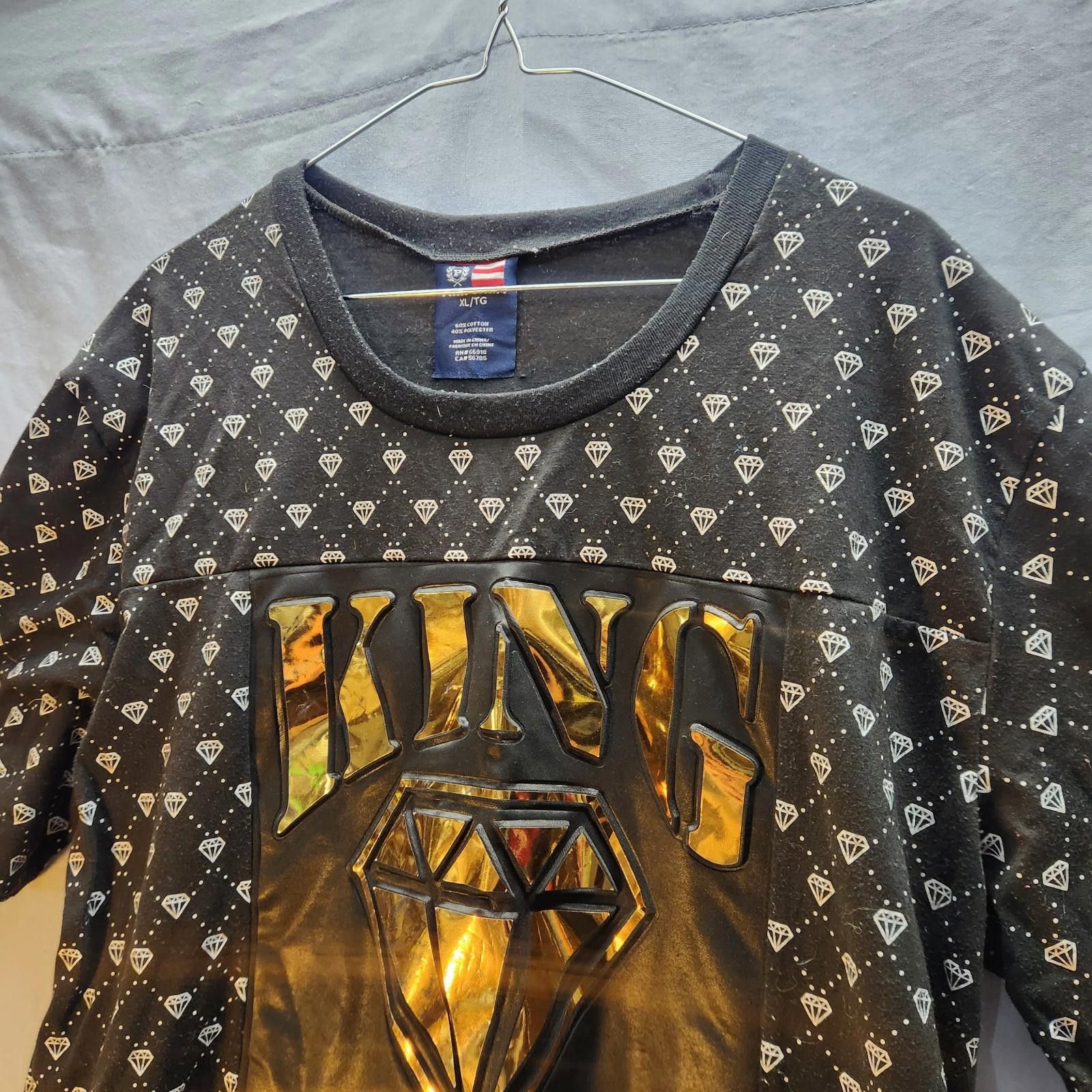 Phat Farm Phat Pharm Diamond Pattern KING Tshirt Black Size XL Size US XL / EU 56 / 4 - 2 Thumbnail