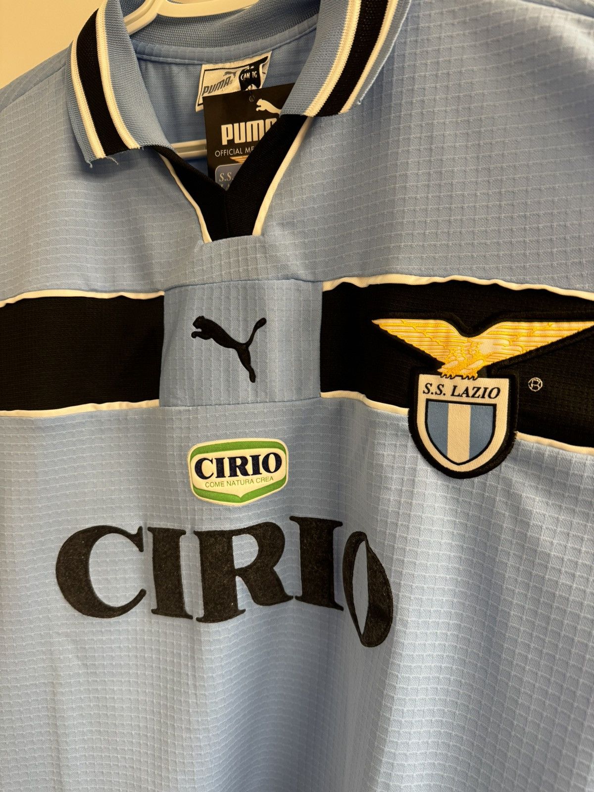 Puma SS Lazio x 1998 Home Jersey x Puma x L x BNWT Size US L / EU 52-54 / 3 - 3 Thumbnail