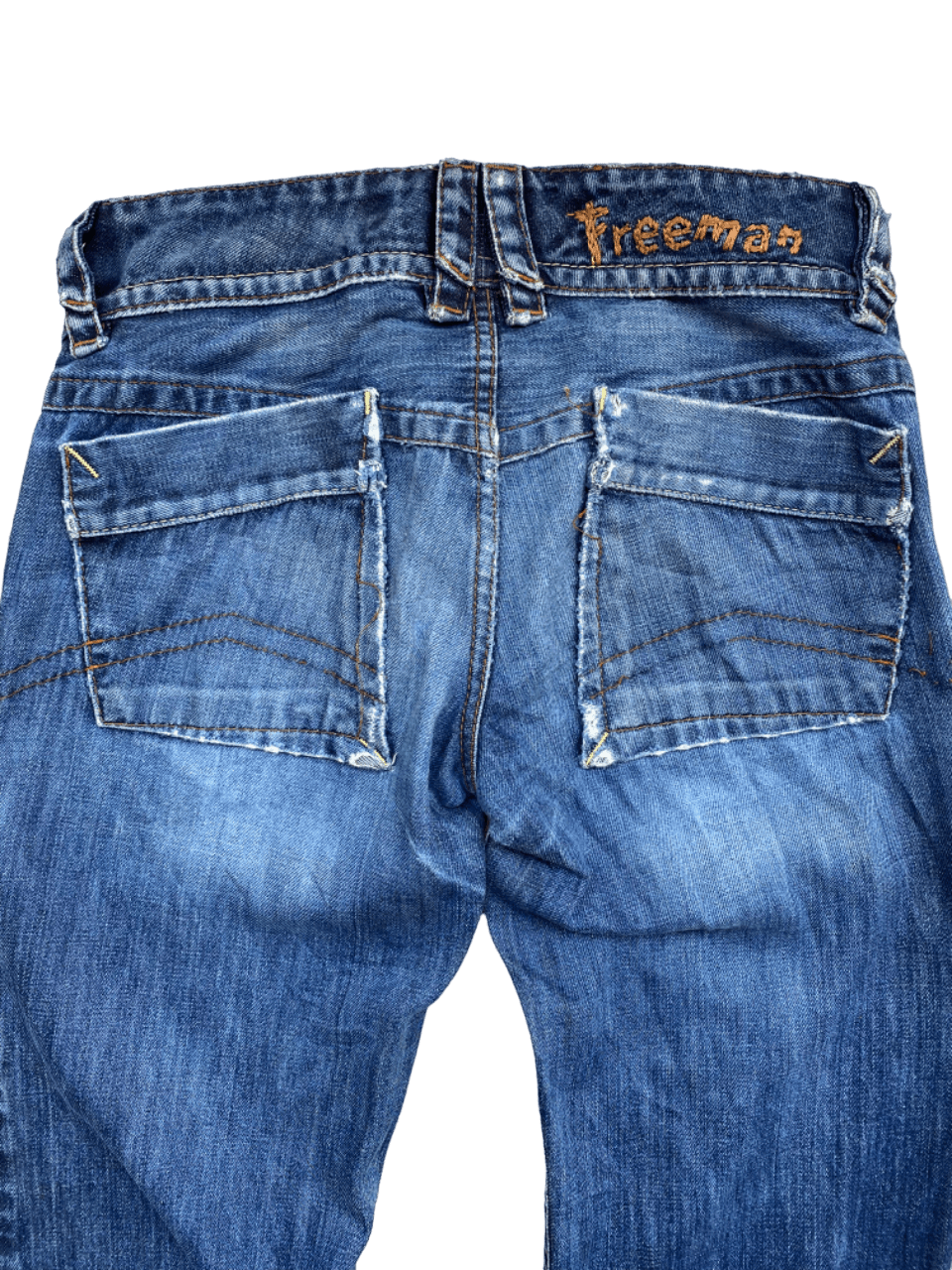 If Six Was Nine × Le Grande Bleu (L.G.B.) Distressed Ripped Freeman Bush Pants Jeans Size US 30 / EU 46 - 4 Thumbnail