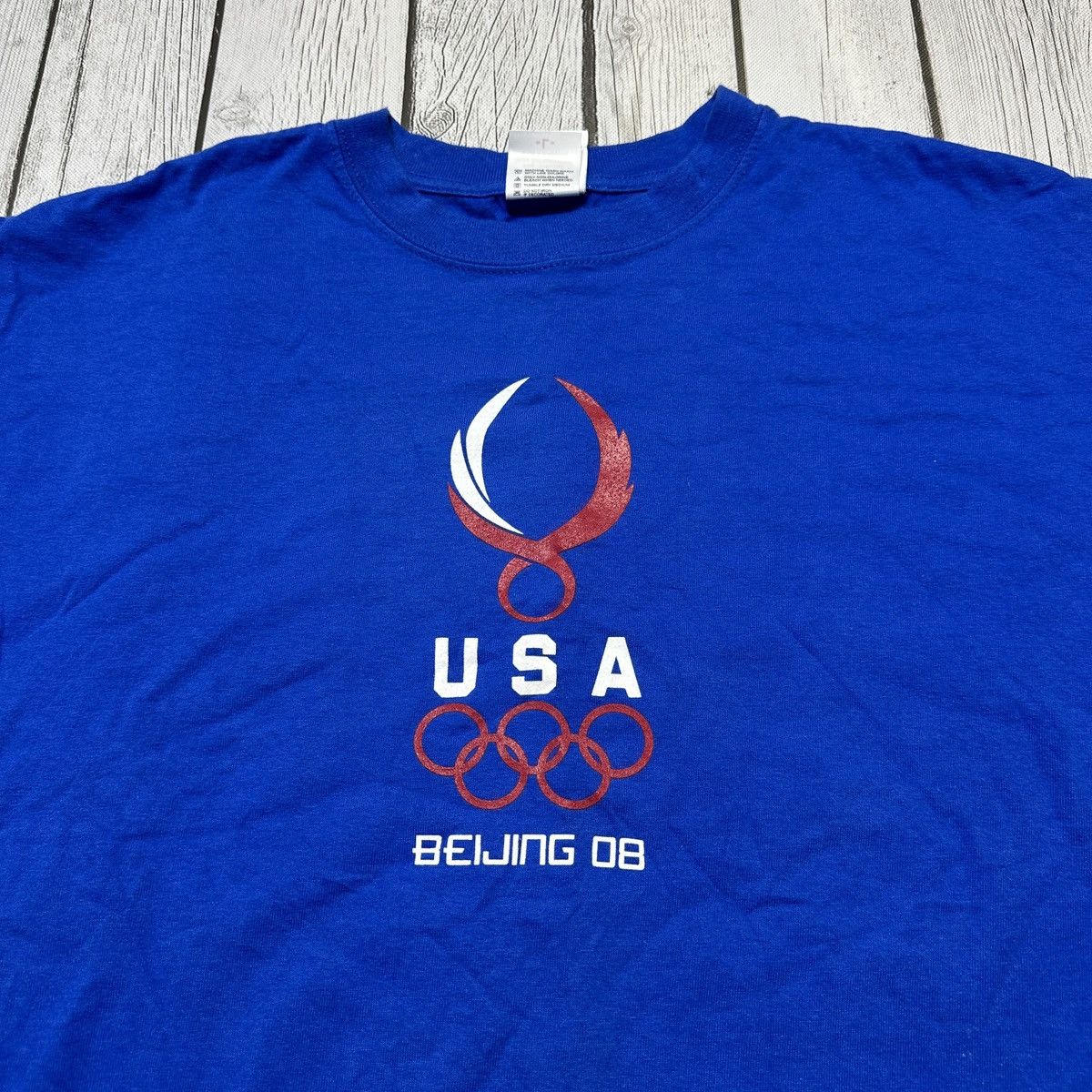 USA Olympics Team USA Beijing 2008 Olympics tee Size US L / EU 52-54 / 3 - 3 Thumbnail