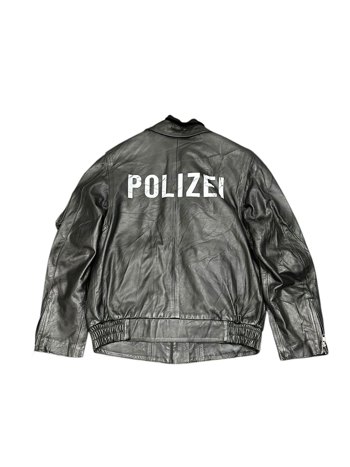 Polizei Leather Jacket | Grailed