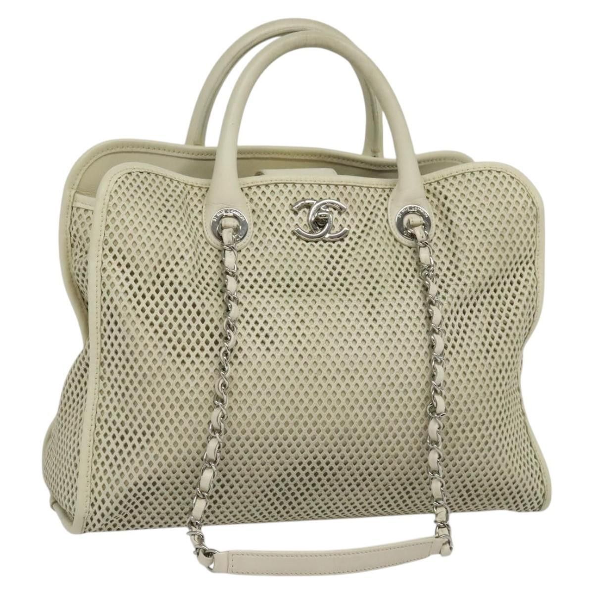 Chanel Chanel Deauville Tote Perforated leather Size ONE SIZE - 1 Thumbnail