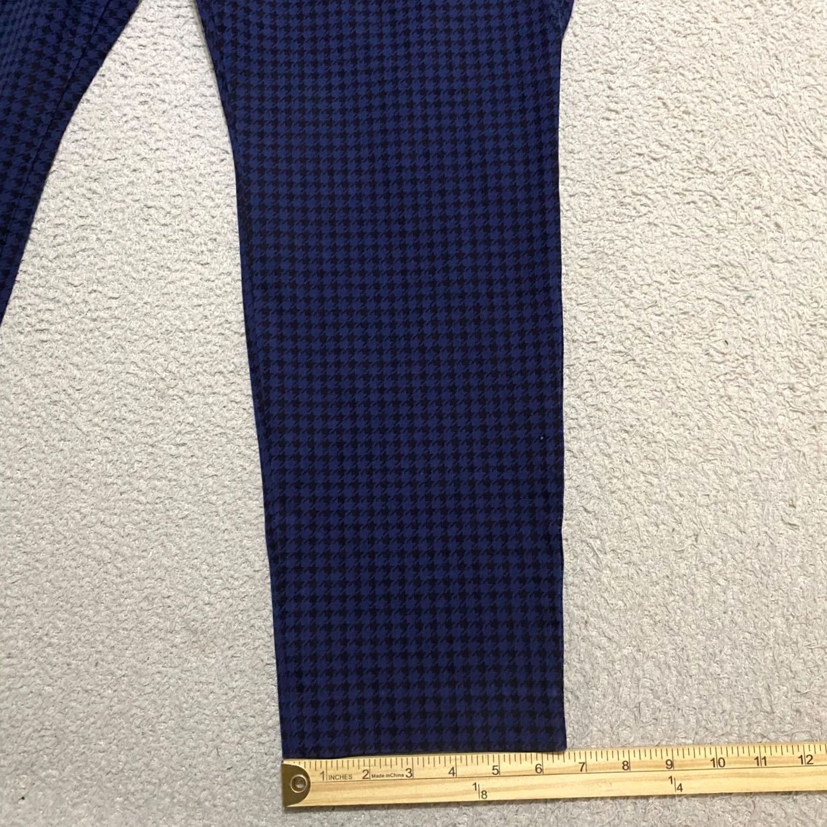 Old Navy Old Navy Pixie Pants Womens Plus 18 Blue Plaid Straight Ankle High Rise Pants Size 40" / US 18 - 4 Thumbnail