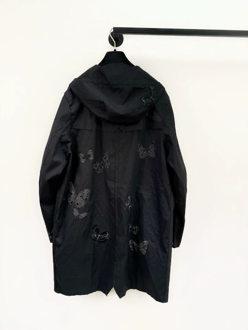 Valentino Valentino Black butterfly embroidered trench coat jacket Size M / US 6-8 / IT 42-44 - 4 Thumbnail
