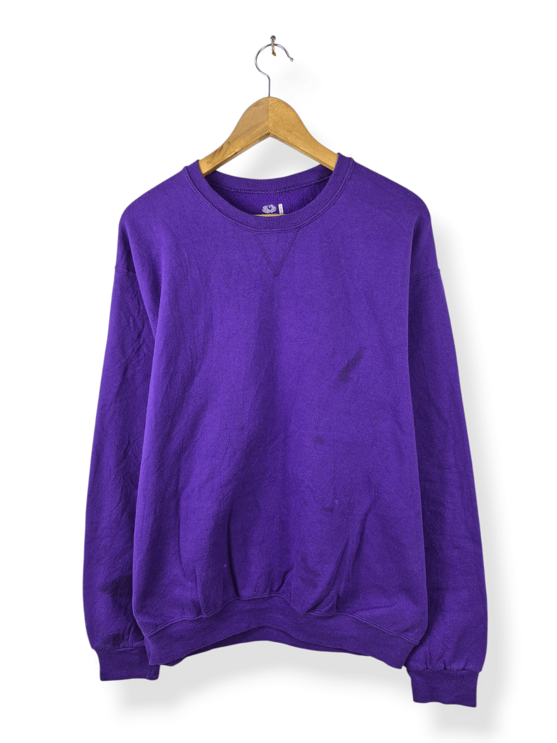 Fruit Of The Loom 🔥 Fruit of the Loom Striking Purple Sweatshirt Jumper Size US L / EU 52-54 / 3 - 1 Thumbnail