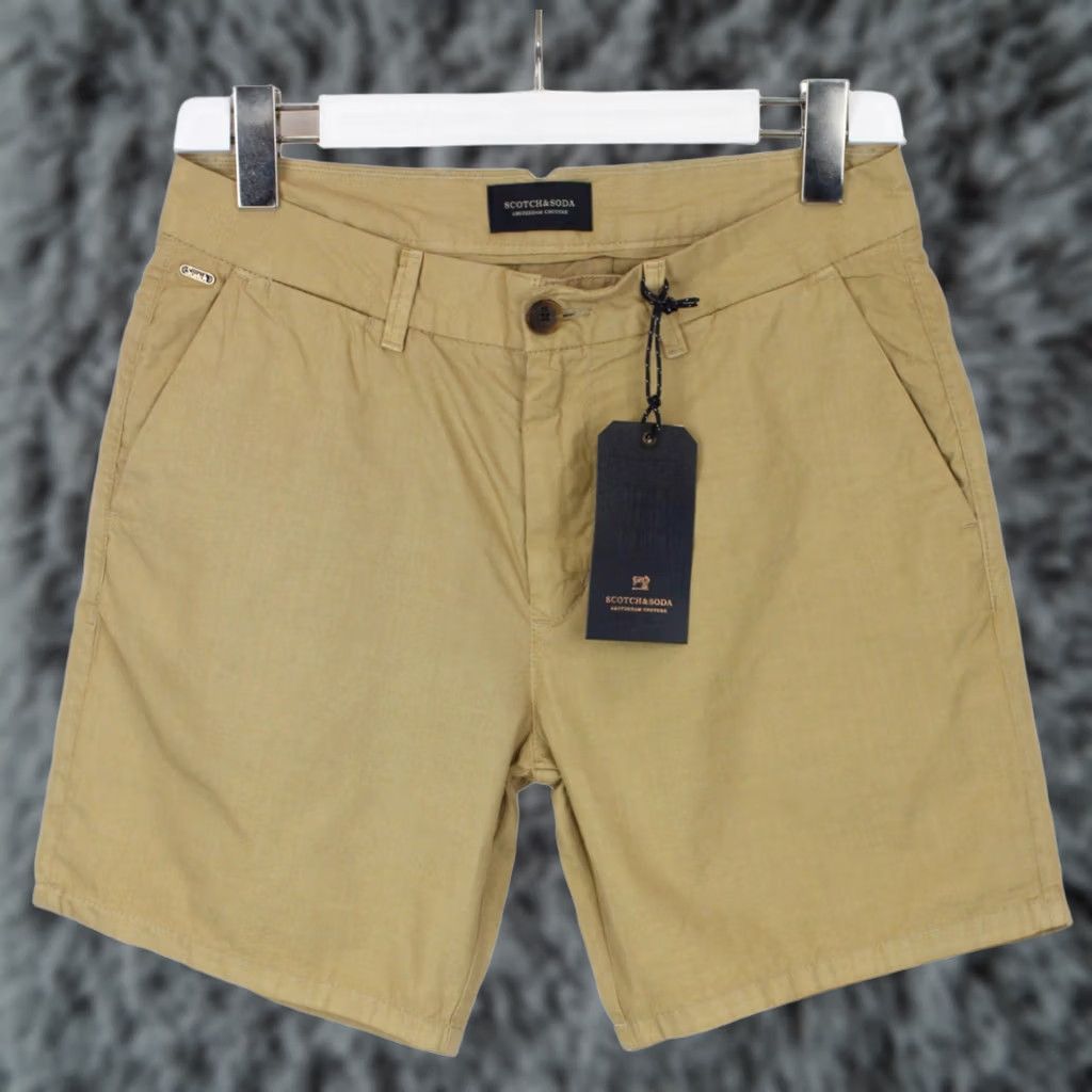 Scotch & Soda SCOTCH & SODA Shorts Men W29 Chino Zip Fly Pockets Casual Brown Size US 29 - 1 Thumbnail
