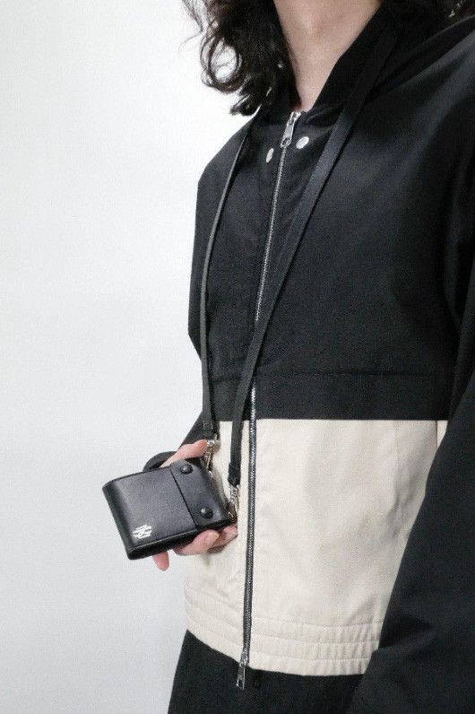 Neil Barrett **NEIL BARRETT Metal Monogram Leather Strap Bag Size ONE SIZE - 7 Thumbnail