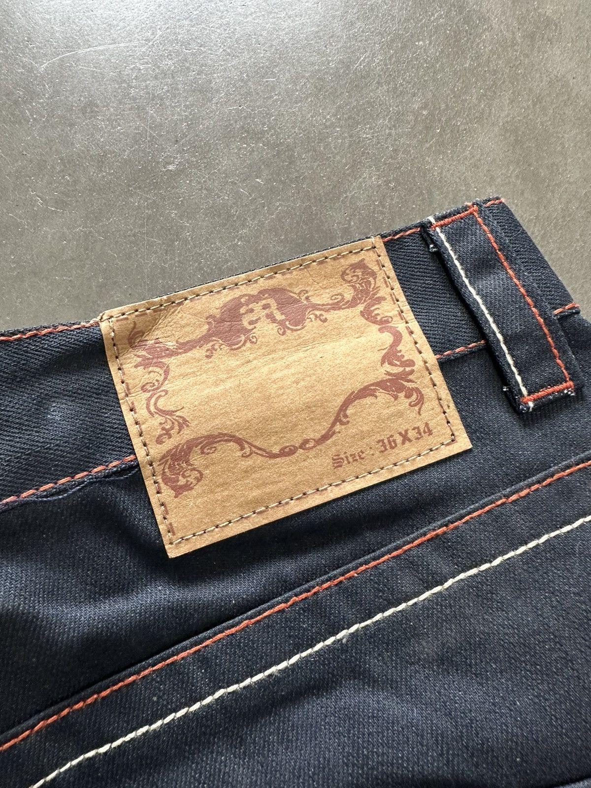 Vintage Vintage Baggy Evisu style Wide Leg Jeans Size US 36 / EU 52 - 6 Thumbnail