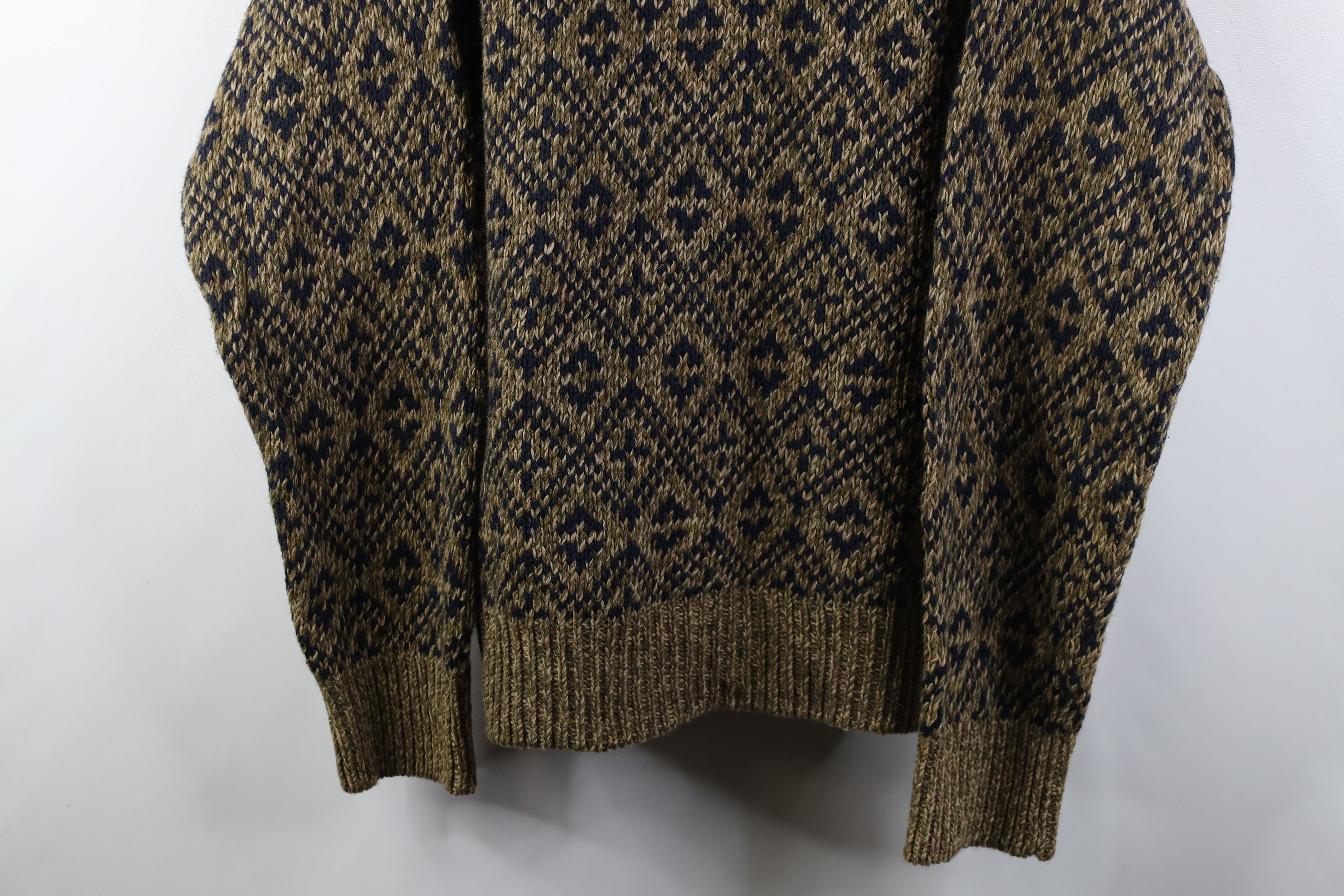 Vintage Vintage 90s Streetwear Blend Fair Isle Knit V-Neck Sweater Size US XL / EU 56 / 4 - 3 Thumbnail