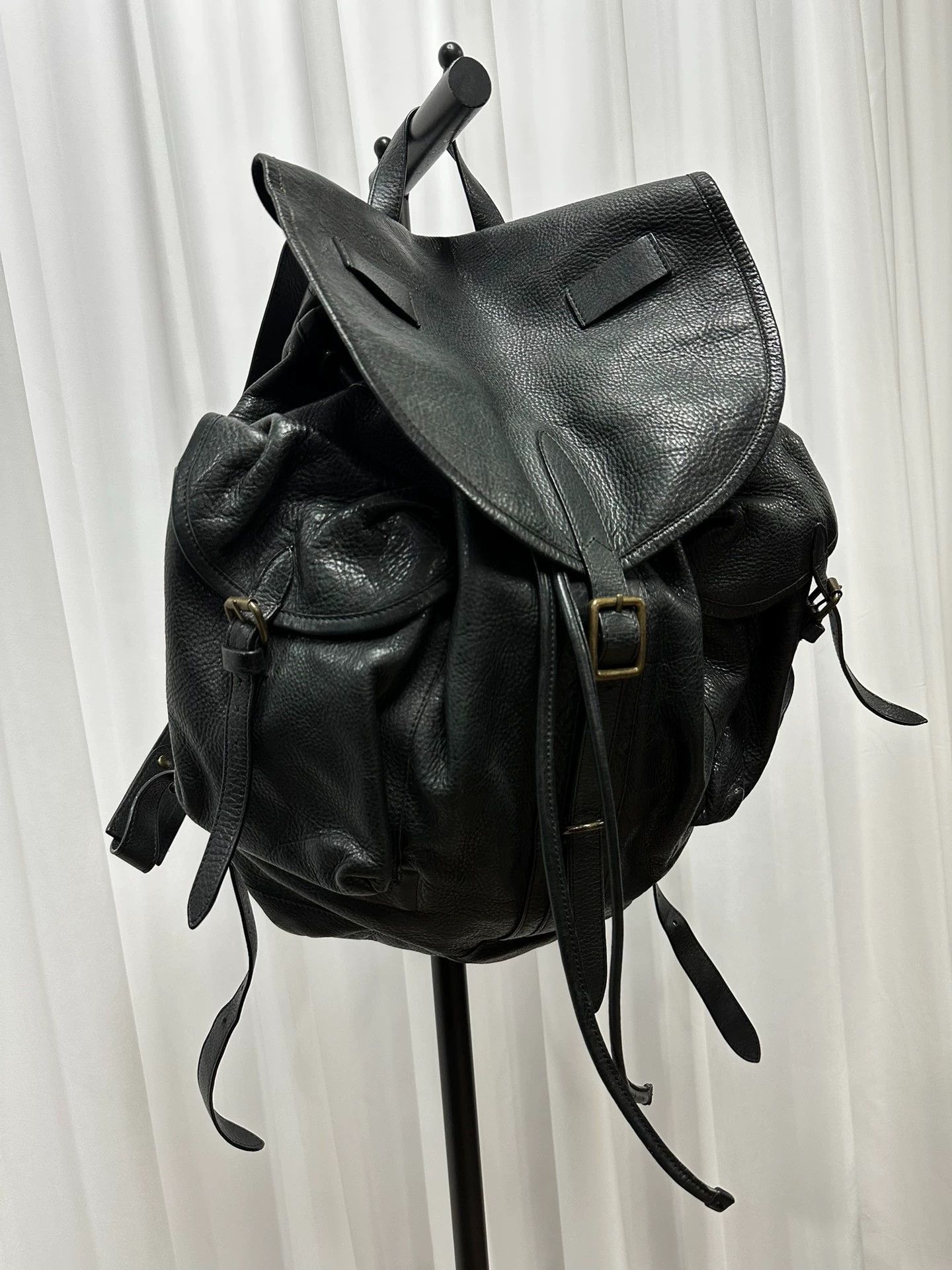 Dries Van Noten Dries Van Noten 16aw Leather Backpack 49x41cm Size ONE SIZE - 1 Thumbnail
