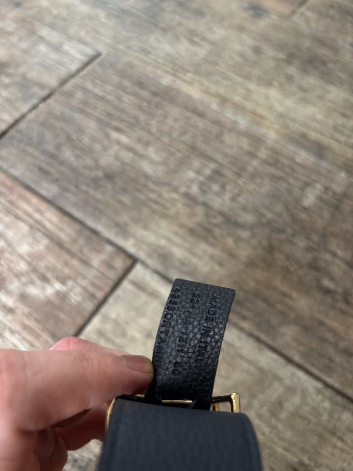 Dior Black and Gold CD Buckle Leather Belt Size ONE SIZE - 4 Thumbnail