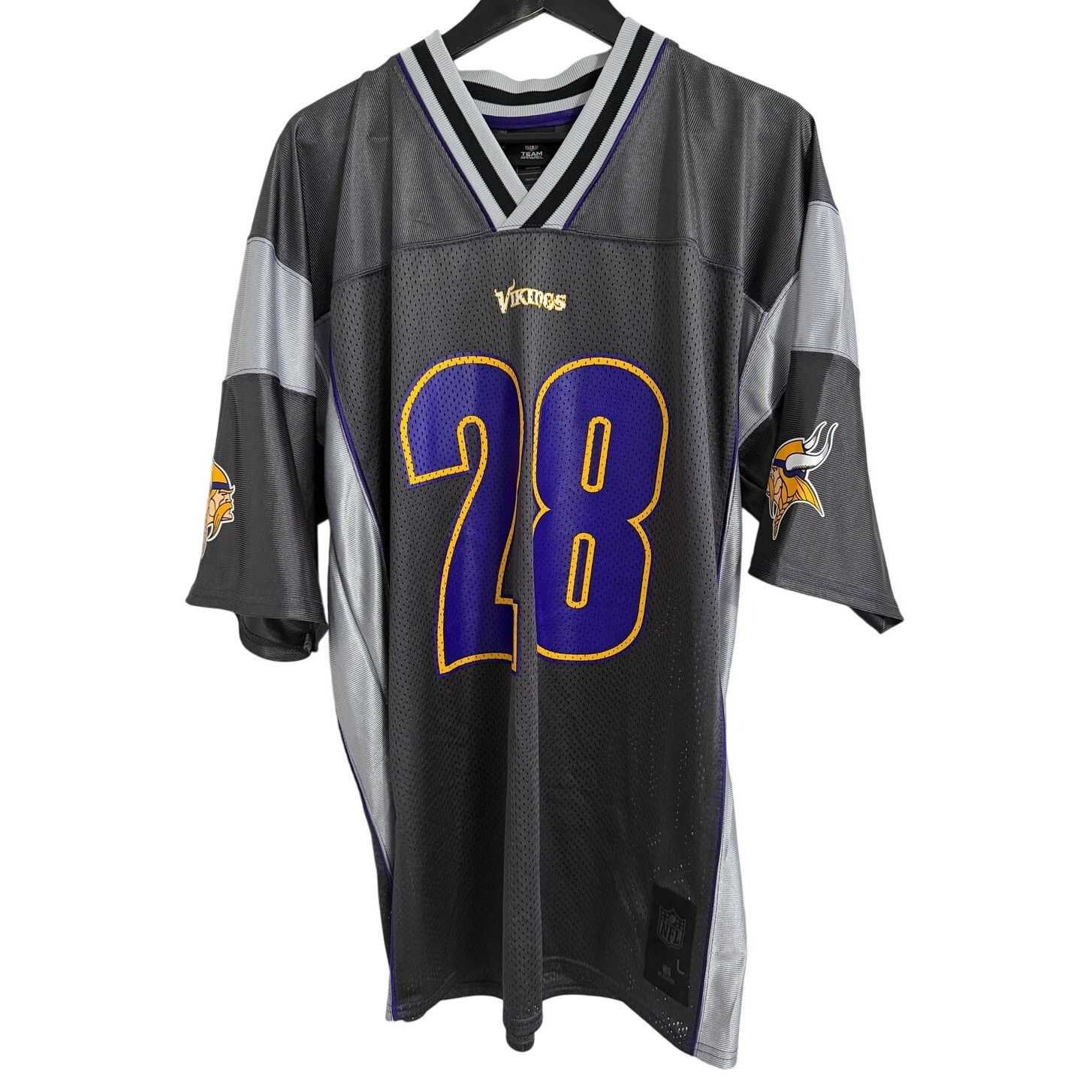 NFL Adrian Peterson Minnesota Vikings Gray Football Jersey Sz L Size US L / EU 52-54 / 3 - 1 Thumbnail