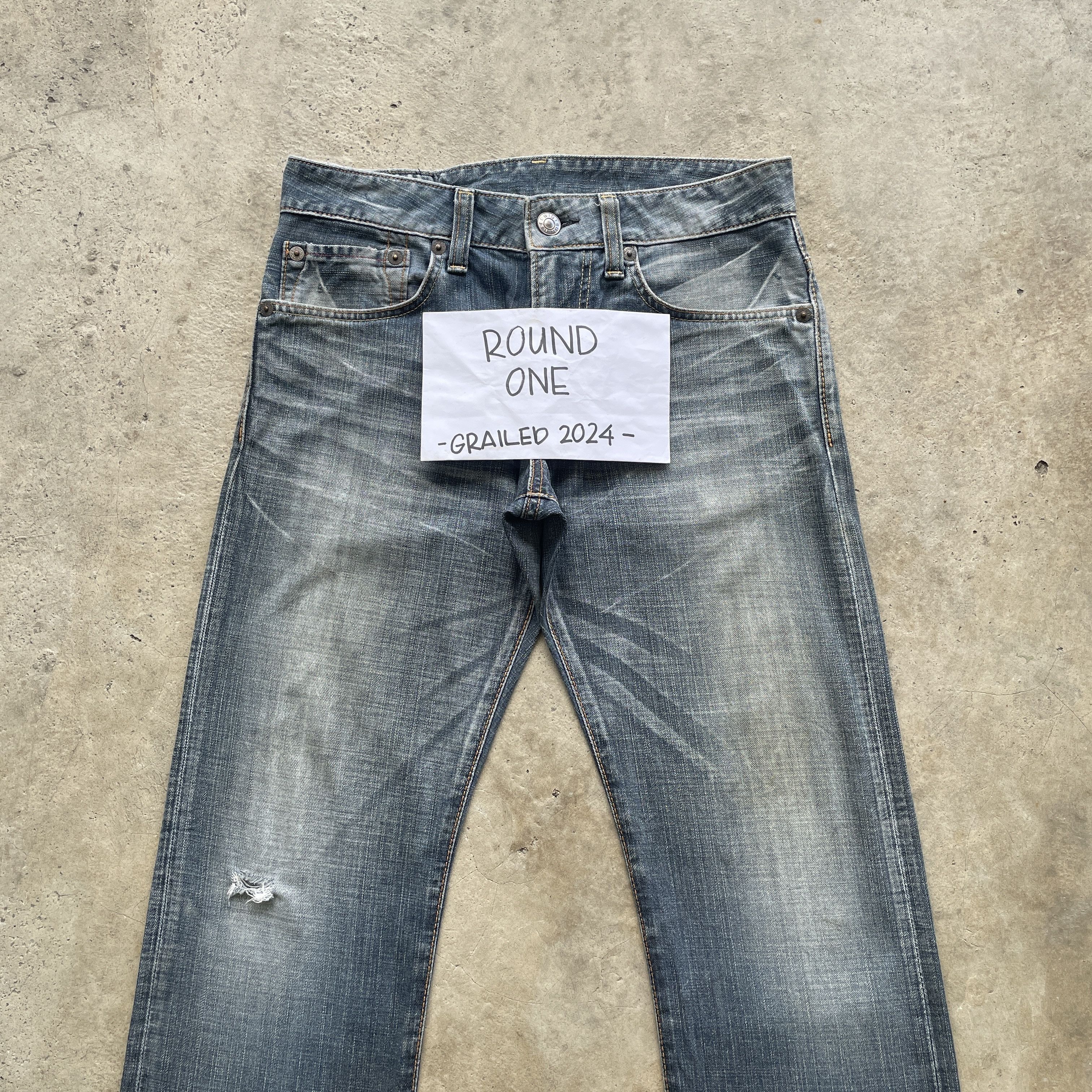 Edwin × Jean W32 VINTAGE EDWIN 503 DISTRESSED FADED JEANS PANTS DENIM Size US 32 / EU 48 - 4 Thumbnail