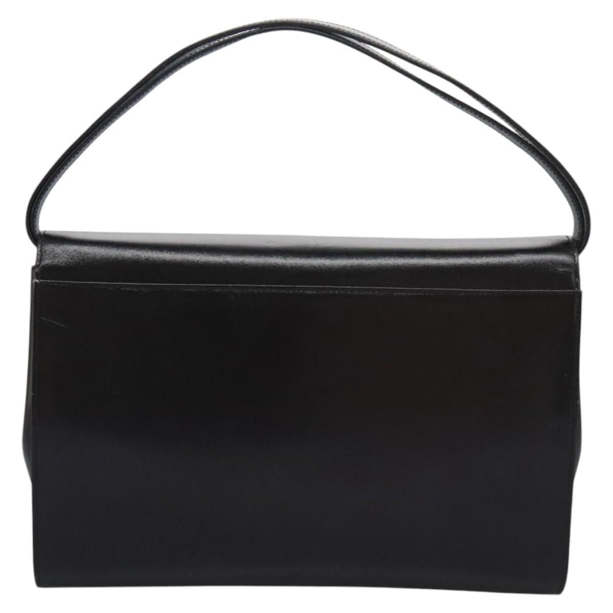Gucci GUCCI Hand Bag Leather Black Gold Size ONE SIZE - 2 Thumbnail