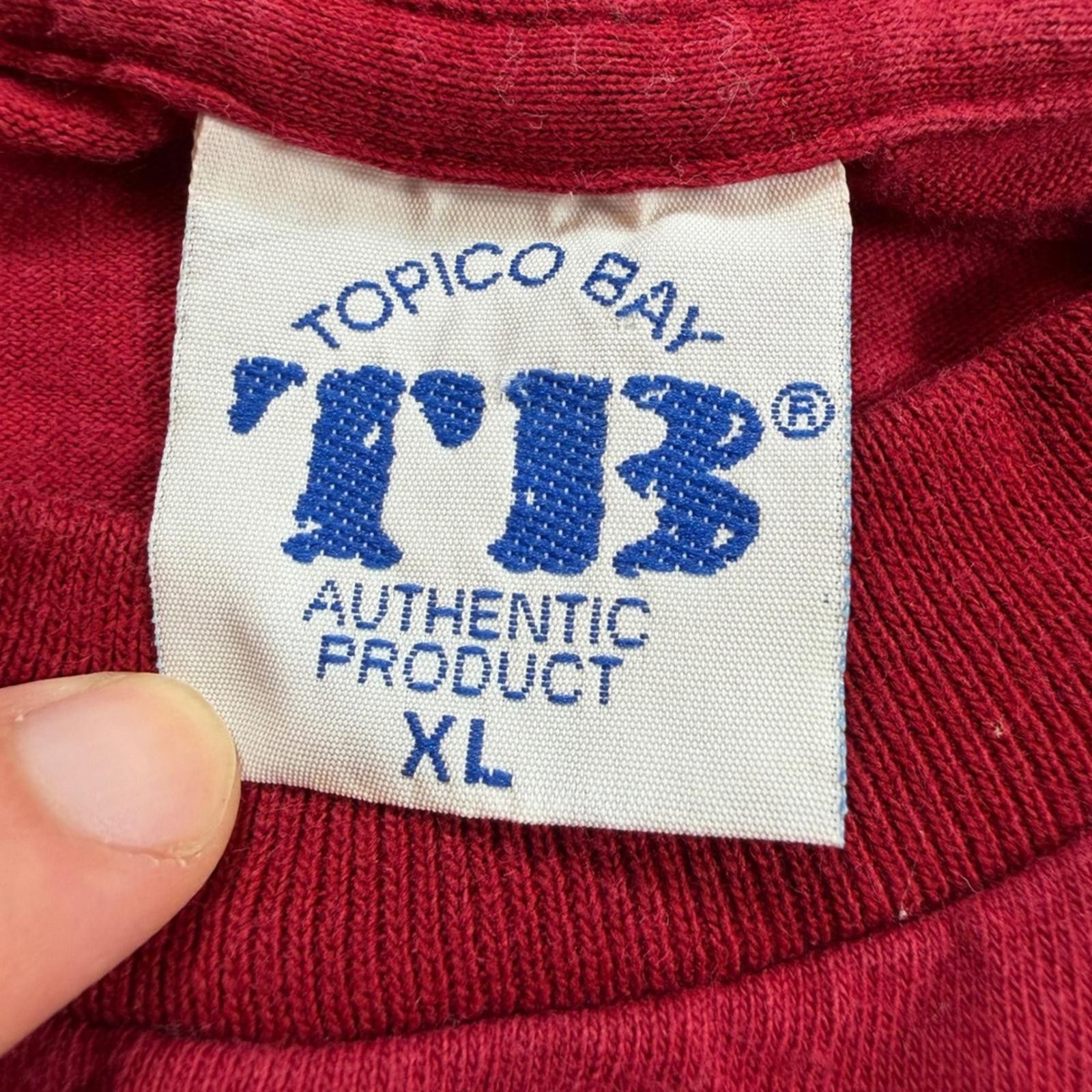 Other Vintage 80s Topico Bay Men XL Single Stitch Lottery T Shirt Size US XL / EU 56 / 4 - 4 Thumbnail