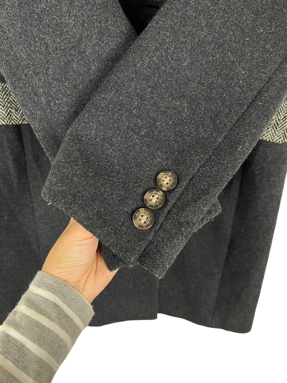 Harris Tweed 🔥 HARRIS TWEED EARTH MUSIC & ECOLOGY VIOLET LABEL COAT Size US S / EU 44-46 / 1 - 12 Thumbnail