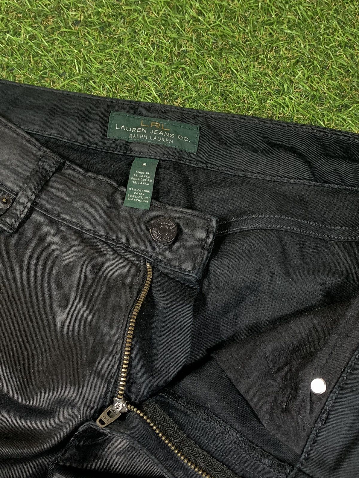 Lauren Ralph Lauren × Vintage Vintage Lauren Ralph Lauren waxed jeans LRL size 8 Size 30" / US 8 / IT 44 - 3 Thumbnail