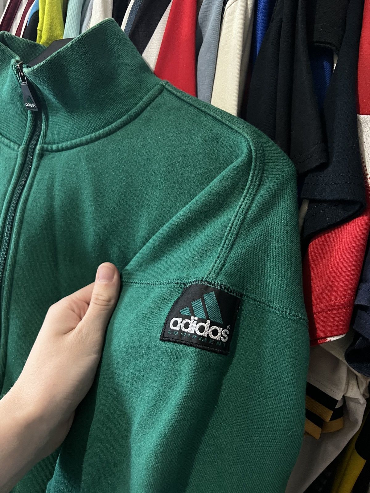 Adidas 90S VINTAGE ADIDAS EQUIPMENT 1/4 ZIP QUATER SWEATSHIRT SZ XL Size US XL / EU 56 / 4 - 6 Thumbnail