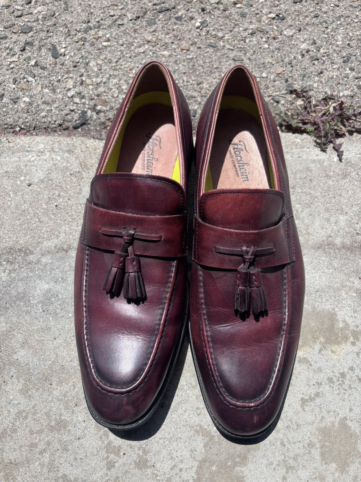 Florsheim Leather Tassle Burgundy Loafers Size US 9 / EU 42 - 5 Thumbnail