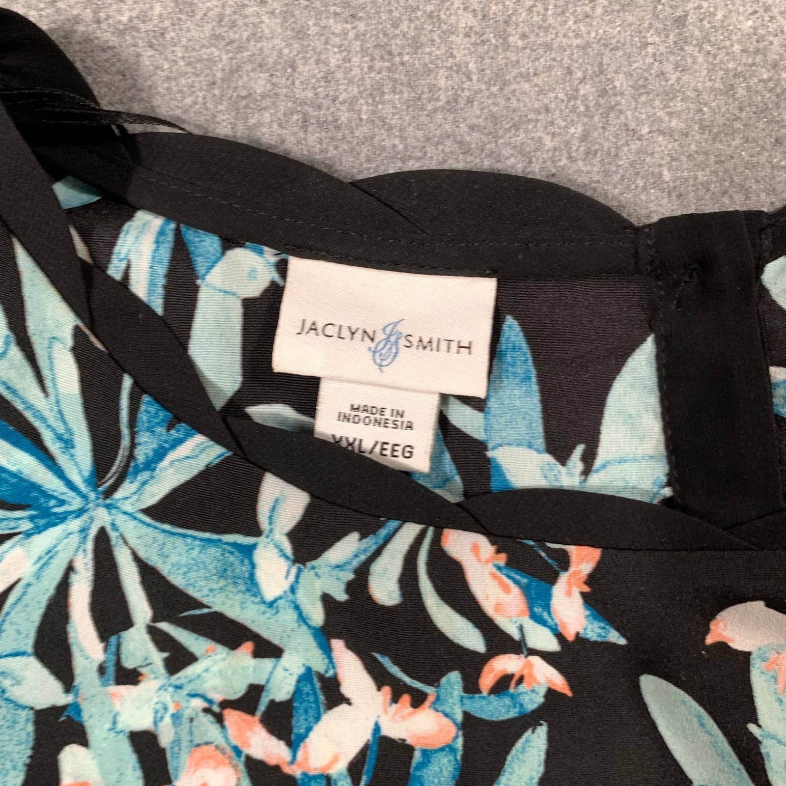 Other Jaclyn Smith Floral Shirt Women Size XXL Size XXL / US 16-18 / IT 52-54 - 7 Thumbnail