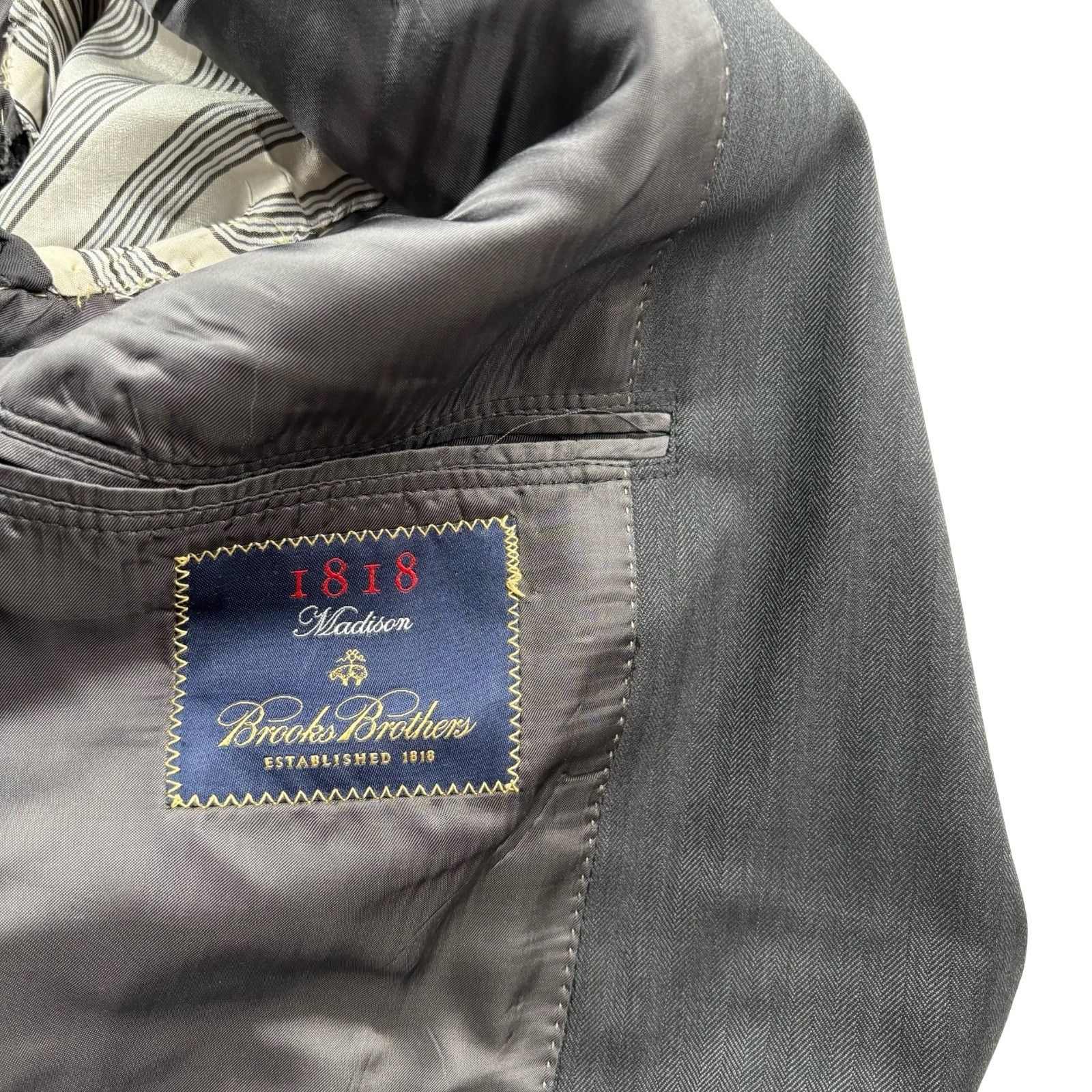 Brooks Brothers Brooks Brothers 1818 Madison Men’s Wool Blend Blazer Jacket Size 44R - 4 Thumbnail