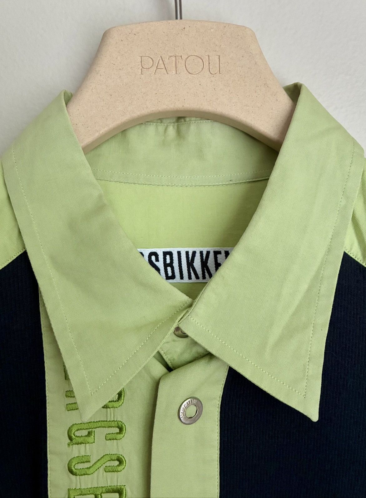 Dirk Bikkembergs Dirk Bikkembergs Vintage Snap Button Logo Bowling Shirt Size US M / EU 48-50 / 2 - 13 Thumbnail