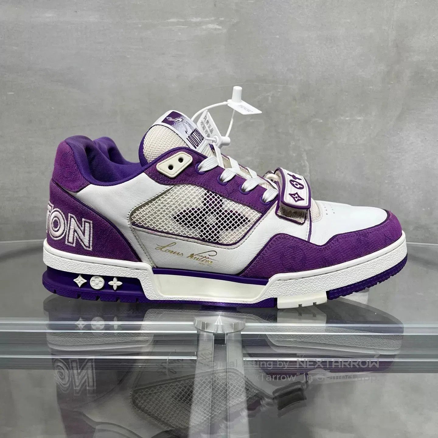 Louis Vuitton Purple High-Top Sneakers Size 9.5. Size US 9.5 / EU 42-43 - 4 Thumbnail