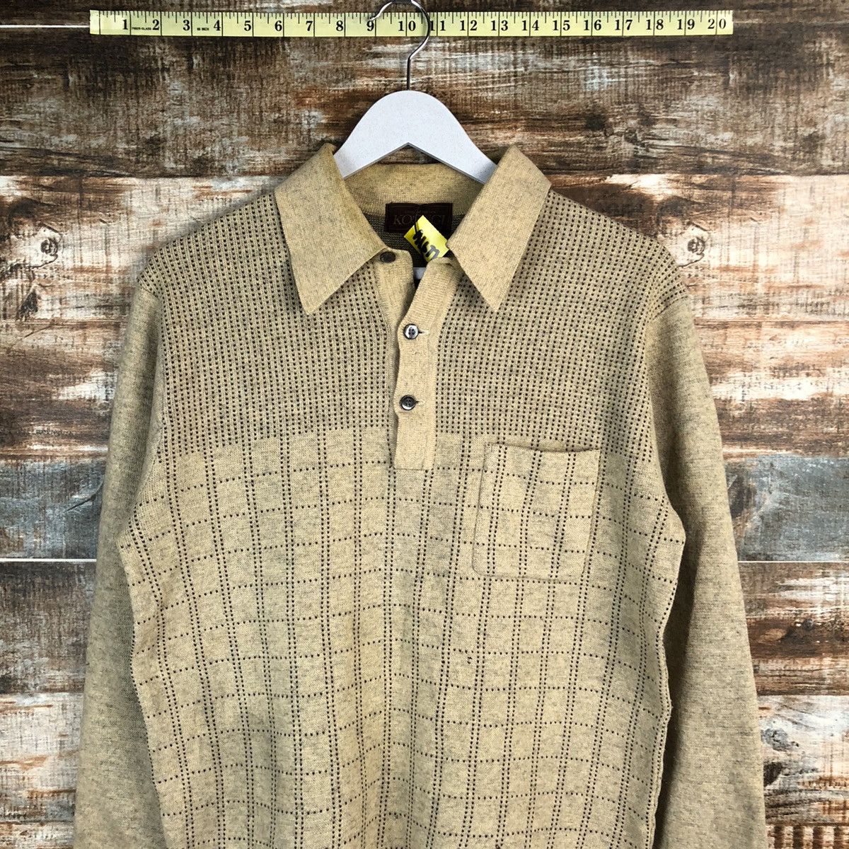Homespun Knitwear × Japanese Brand × Vintage Kosugi japan vintage Brown shirt #A1677 Size US M / EU 48-50 / 2 - 5 Thumbnail