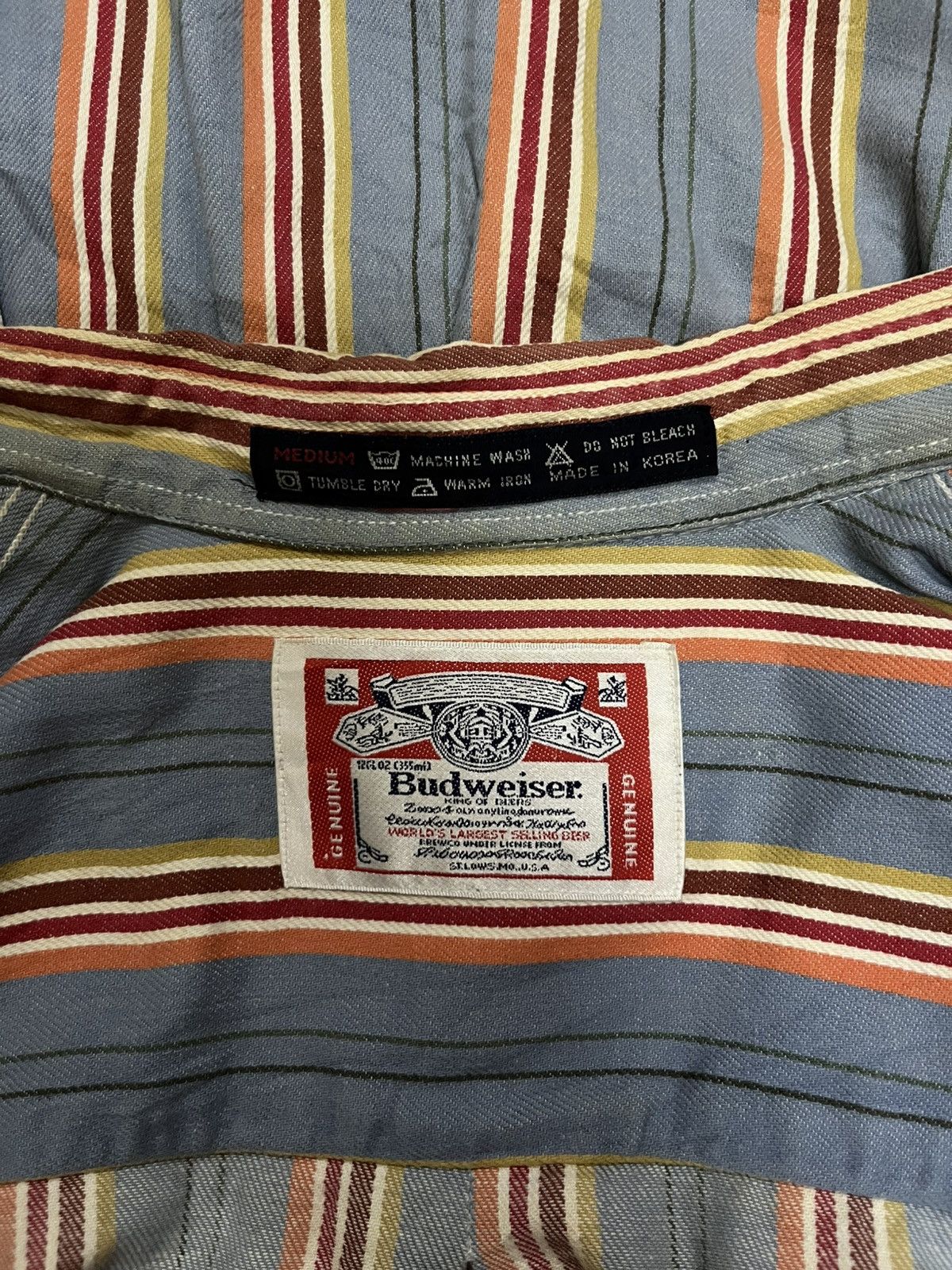 Budweiser 1990s striped double pockets multicolor #I Size US M / EU 48-50 / 2 - 5 Thumbnail