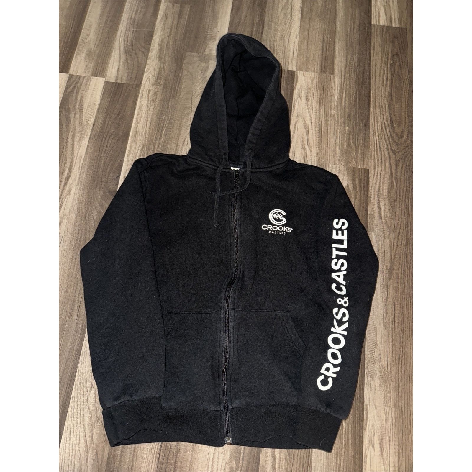 Crooks & Castles Crooks And Castles Full Zip Hoodie Sweatshirt Black M 20x23 Size US M / EU 48-50 / 2 - 1 Thumbnail