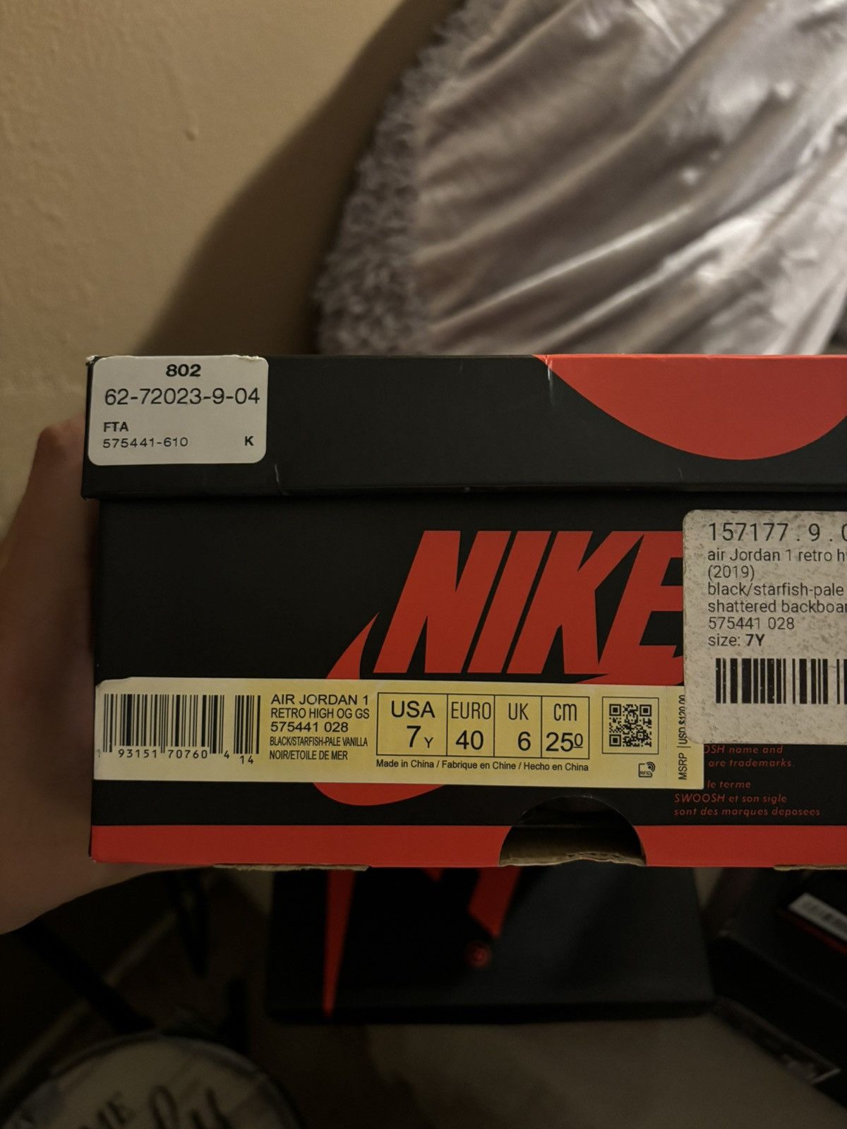Jordan Brand × Nike Air Jordan 1 Retro High OG GS ‘Shattered Backboard 3.0’ Size US 7 / EU 40 - 5 Thumbnail