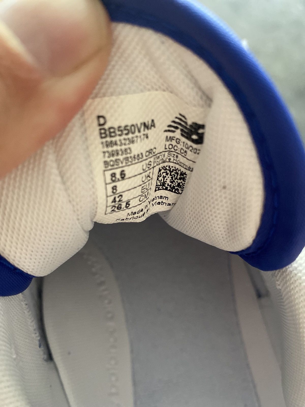 New Balance New Balance 550 Blue Suede Pack Team Royal Size US 8.5 / EU 41-42 - 7 Thumbnail