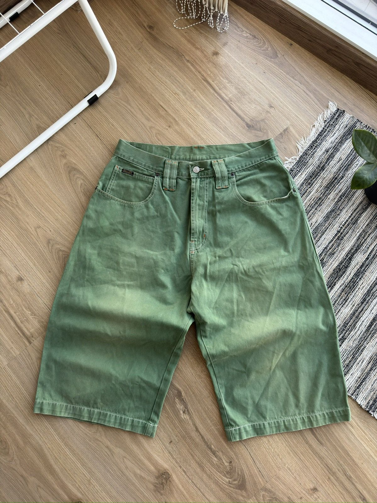 Diesel Vintage Diesel Y2K Faded Baggy Green long denim shorts Size US 32 / EU 48 - 1 Thumbnail