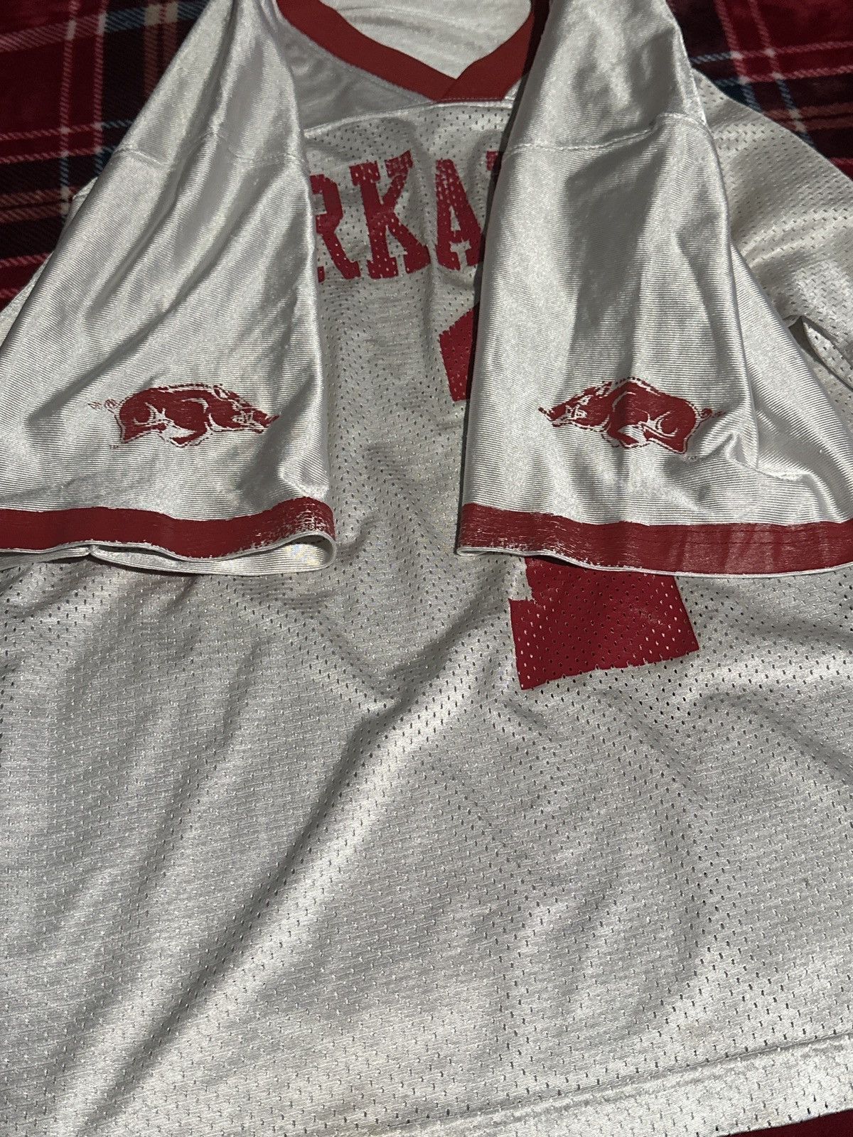 Adidas Vintage Adidas Arkansas razorback #1 jersey Size US L / EU 52-54 / 3 - 4 Thumbnail