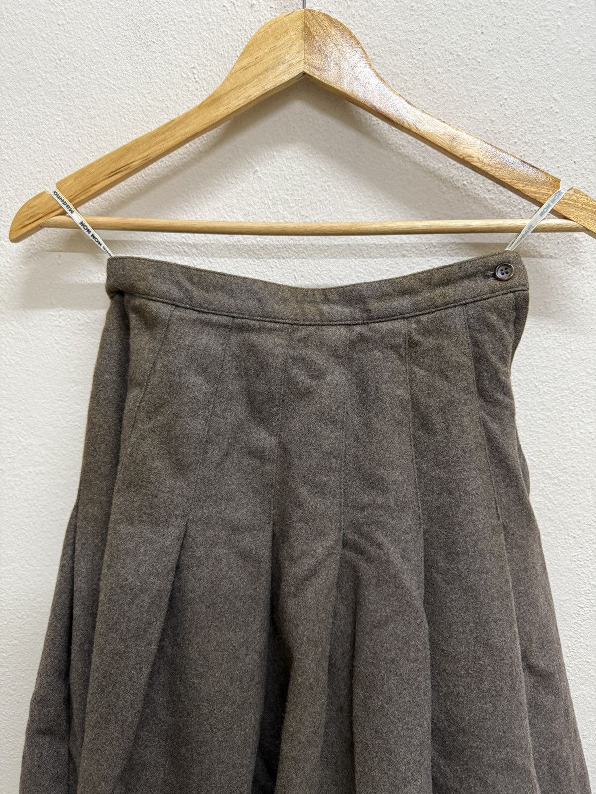 Japanese Brand × Mademoiselle Non Non × Vintage Madmoiselle Non Non plates Wool Skirt Size 24" / US 00 / IT 34 - 17 Thumbnail