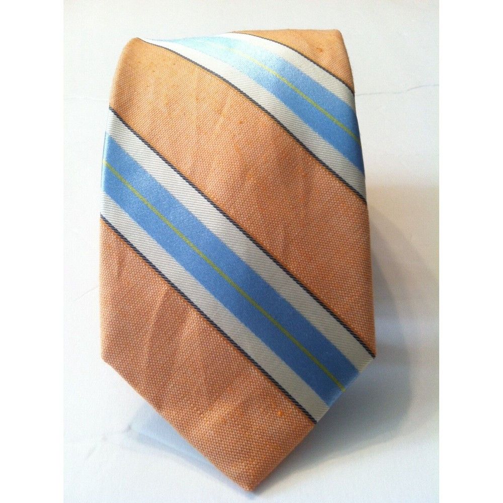 Nordstrom NORDSTROM MENS NEW 40%COTTON 31%SILK 29%LINEN TIE 3 1/4" Size ONE SIZE - 3 Thumbnail