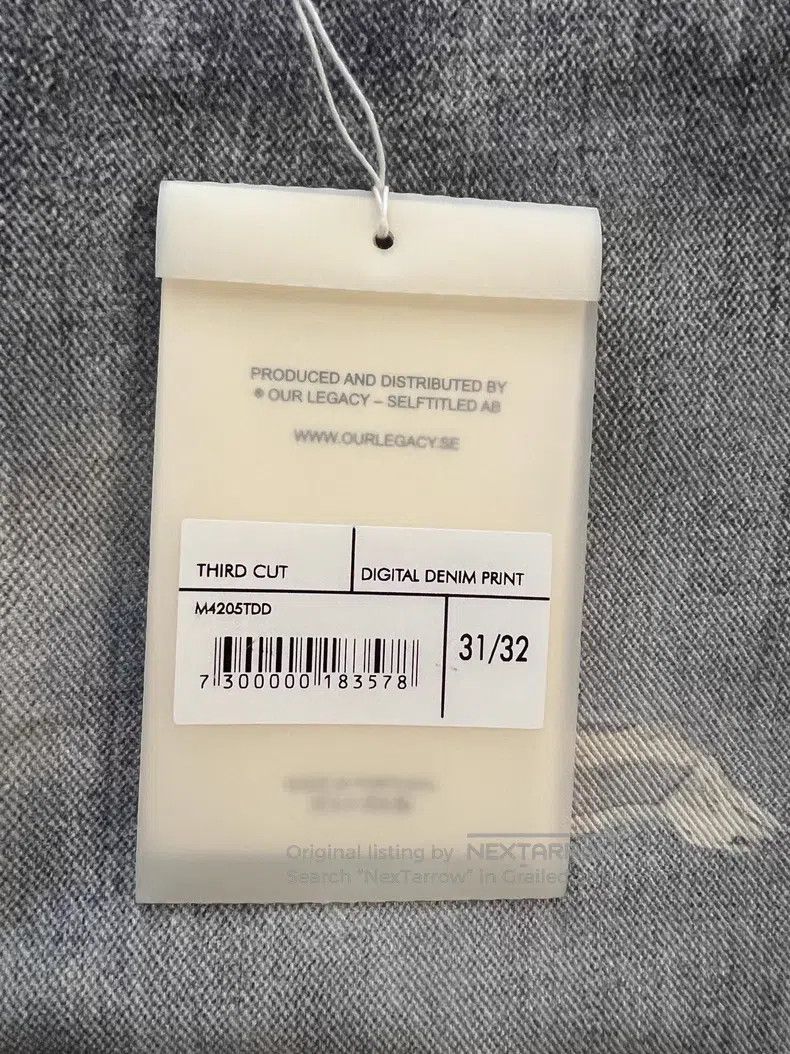 Our Legacy Our Legacy Digital Printed Blue Jeans Size US 31 - 4 Thumbnail